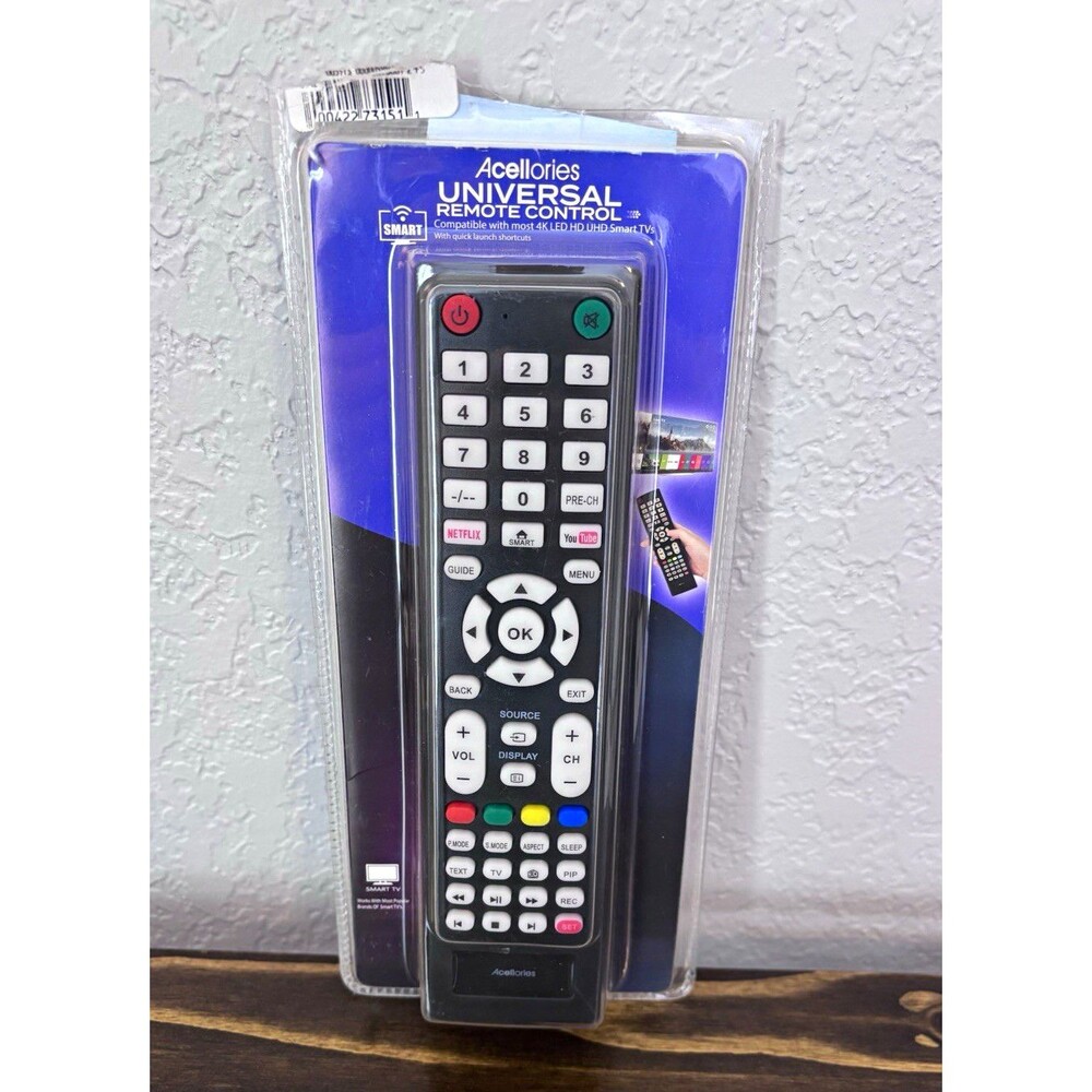 Acellories Universal Wireless Remote Control Black for Smart TVs MPN 16811